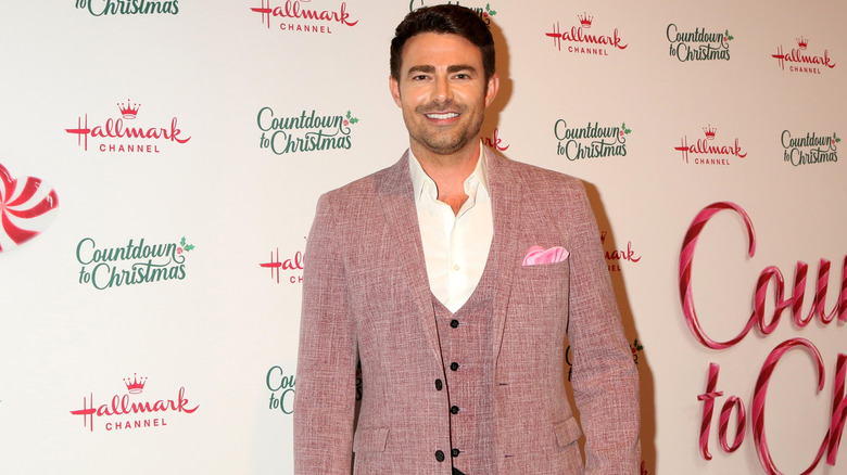 Jonathan Bennett at the Hallmark Christmas celebration