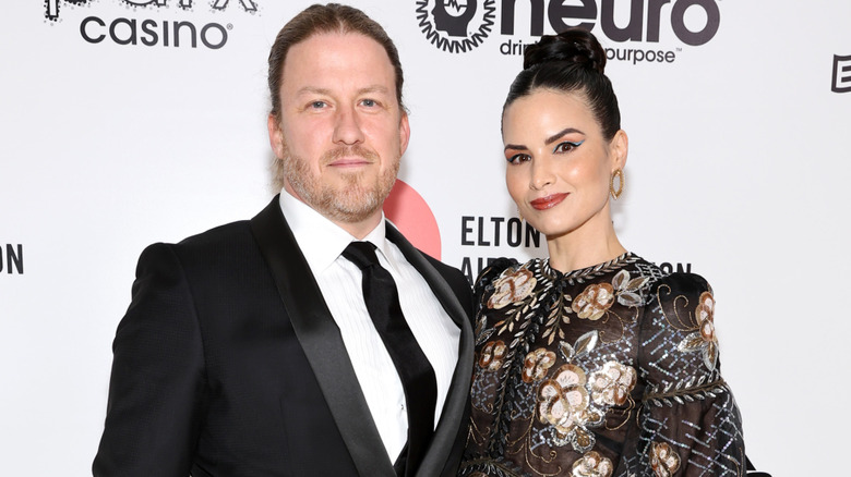 Keith Andreen and Katrina Law at the Elton John AIDS Foundation's 30th Annual Academy Awards Viewing Party