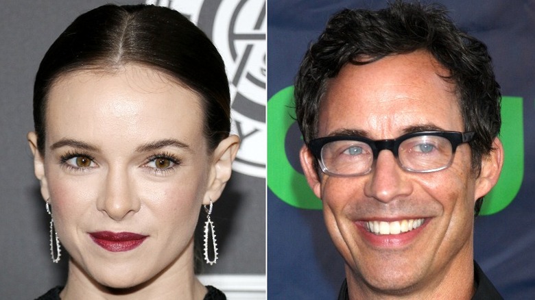 Danielle Panabaker and Tom Cavanagh posing