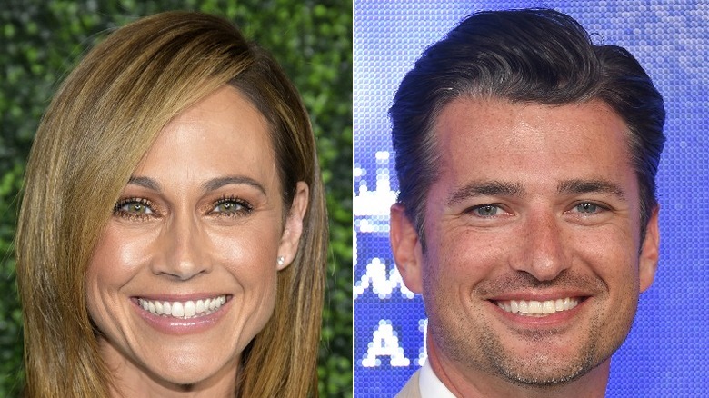 Nikki DeLoach and Wes Brown grinning