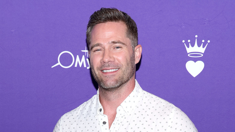 Luke Mcfarlane attending Hallmark's presentation at the Television Critics Association press tour in 2024