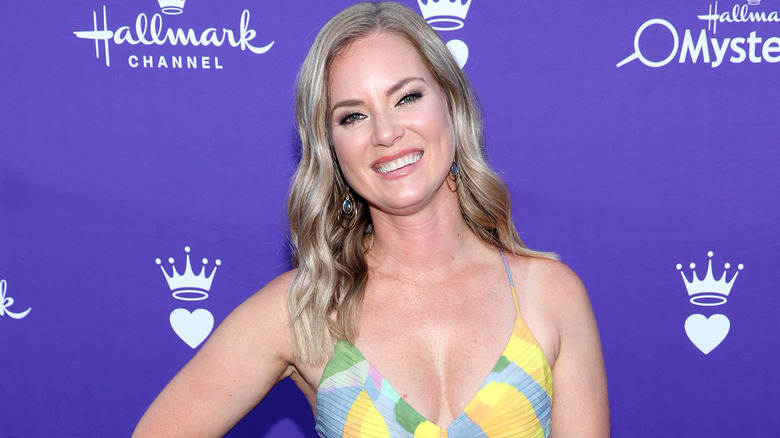 Cindy Busby on the red carpet at Hallmark event