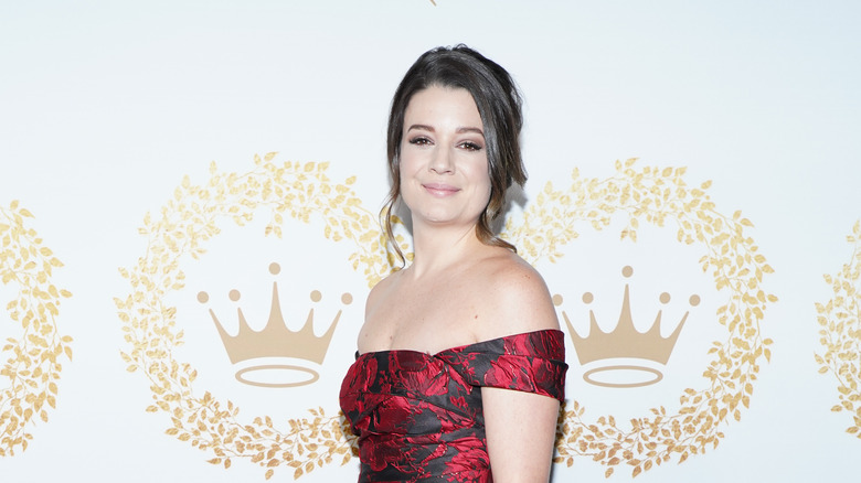 Kimberly Sustad attending Hallmark's 2019 TCA party