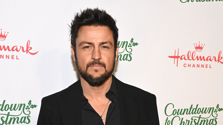 Tyler Hynes on the red carpet for Hallmark's 2024 Countdown to Christmas event