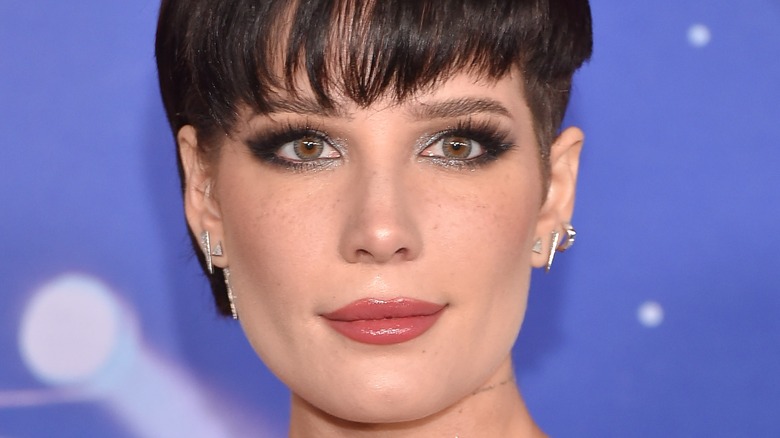 Halsey with short hair