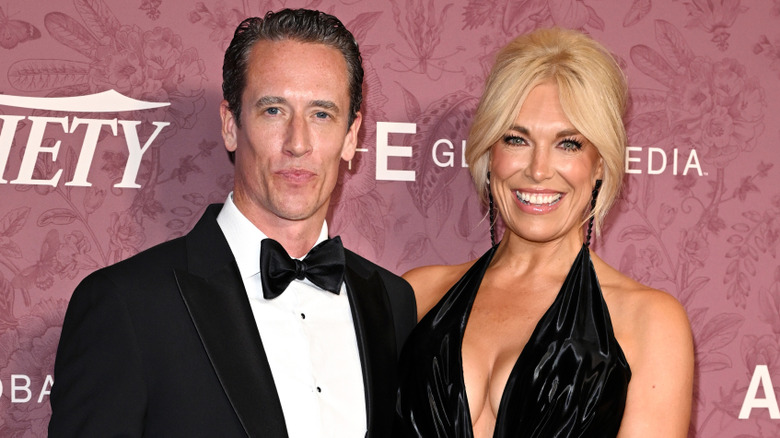 Hannah Waddingham and Nick Beresford-Cleary pose shoulder-to-shoulder in 2016