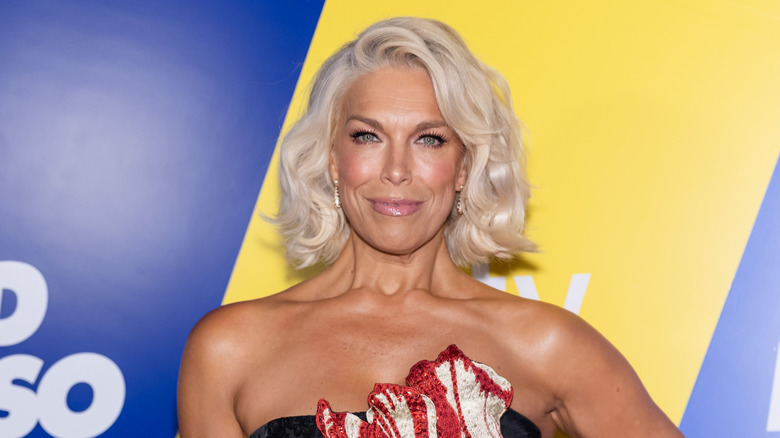 Hannah Waddingham posing at Ted Lasso event