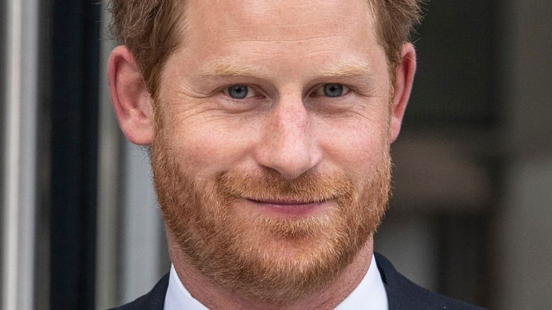 Prince Harry looking at the camera