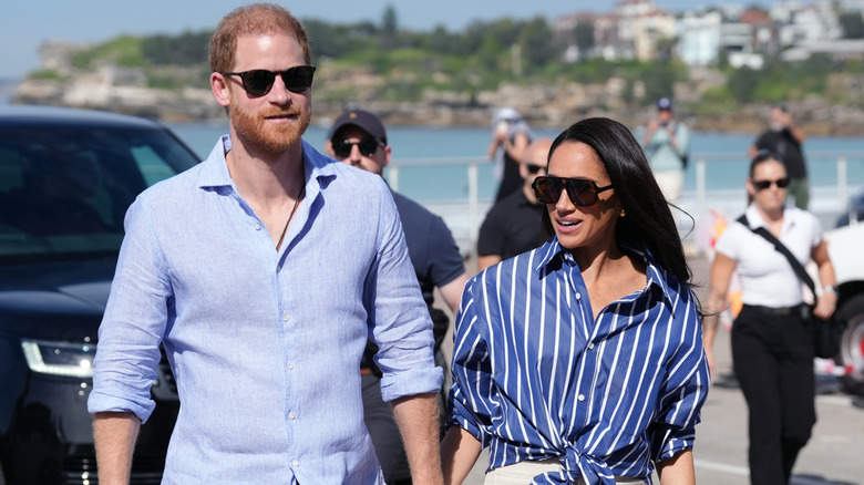 Harry and Meghan pictured during their 2026 trip to Australia.