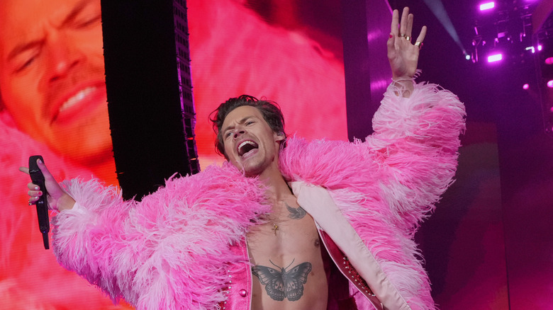 Harry Styles performing at Coachella