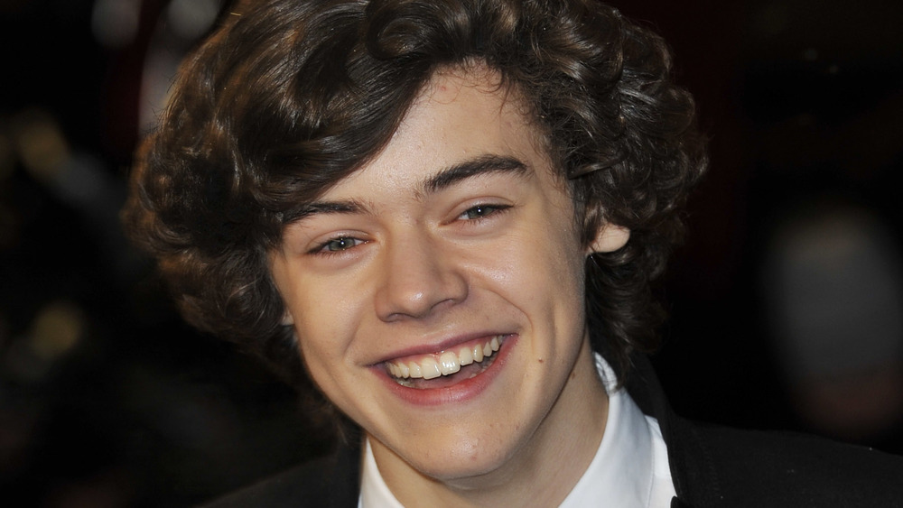 Harry Styles smiles on the red carpet in 2010