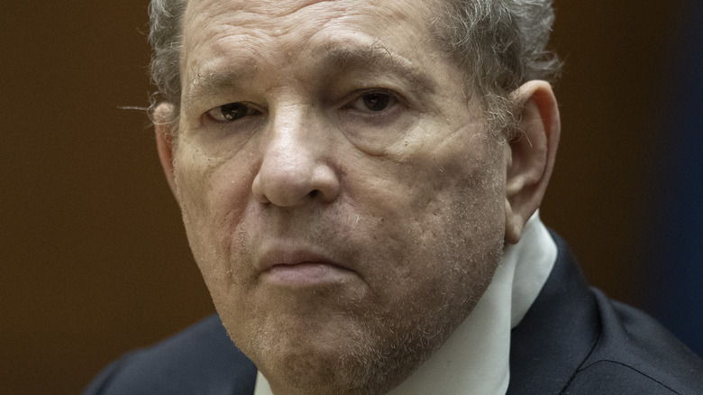 Harvey Weinstein close-up trial