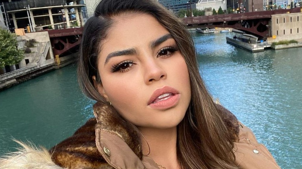 Fernanda Flores takes a selfie in Chicago