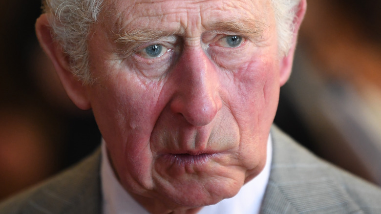 Prince Charles contorting his face