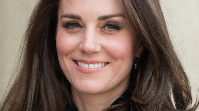 Kate Middleton smiling at the camera