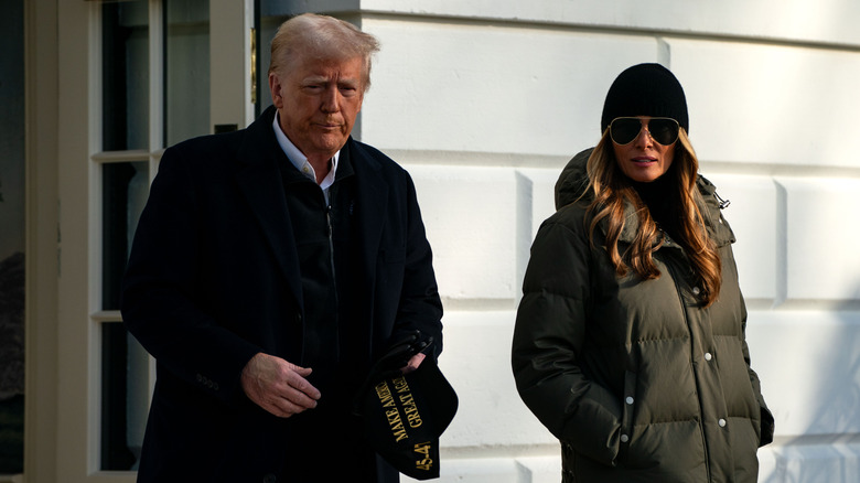 Melania Trump and Donald Trump in January 2025