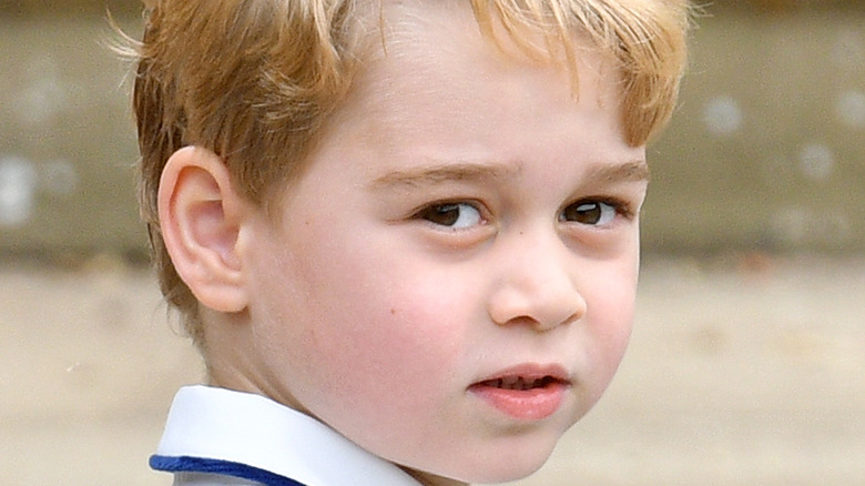 Prince George looking at camera