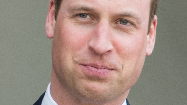 Prince William pursed lips