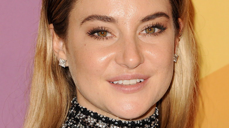 Shailene Woodley wears diamond earrings