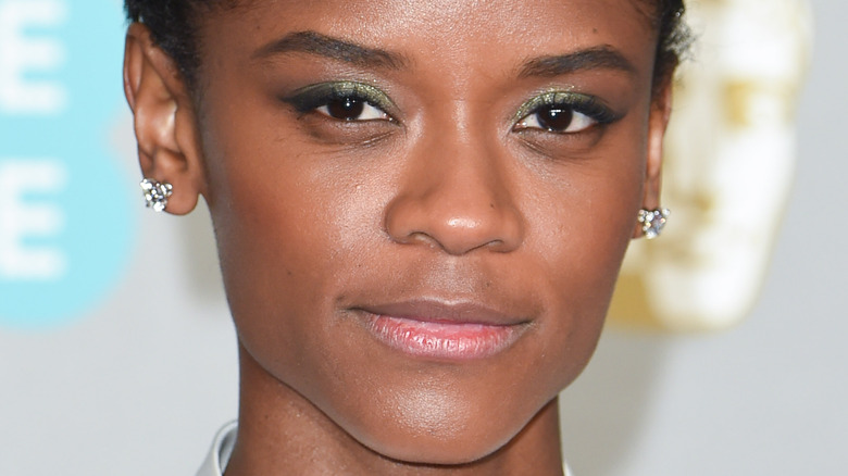 Letitia Wright on the red carpet