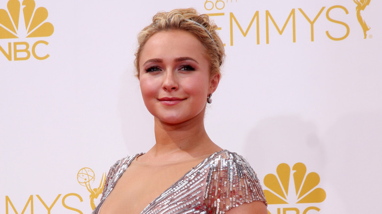 Hayden Panettiere poses 
