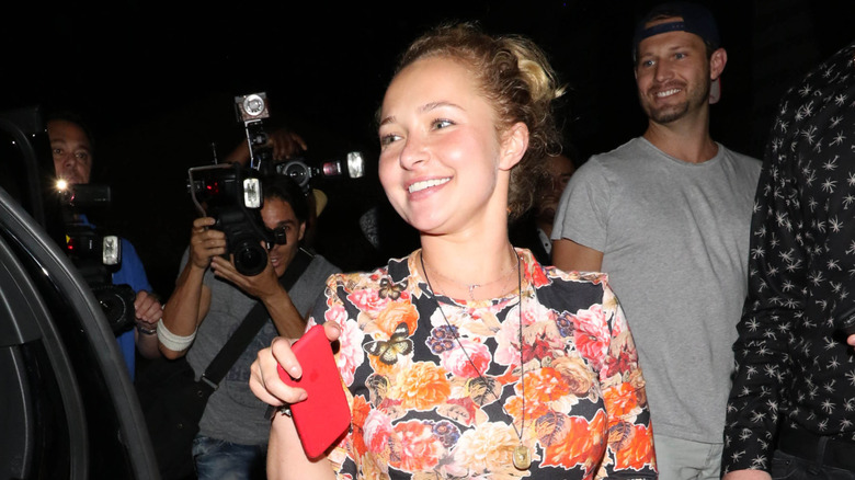 Hayden Panettiere 2018 messy bun