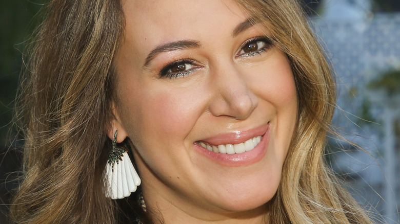 Haylie Duff smiling outdoors
