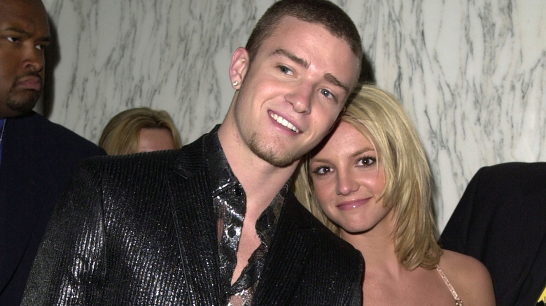 Justin Timberlake and Britney Spears smiling