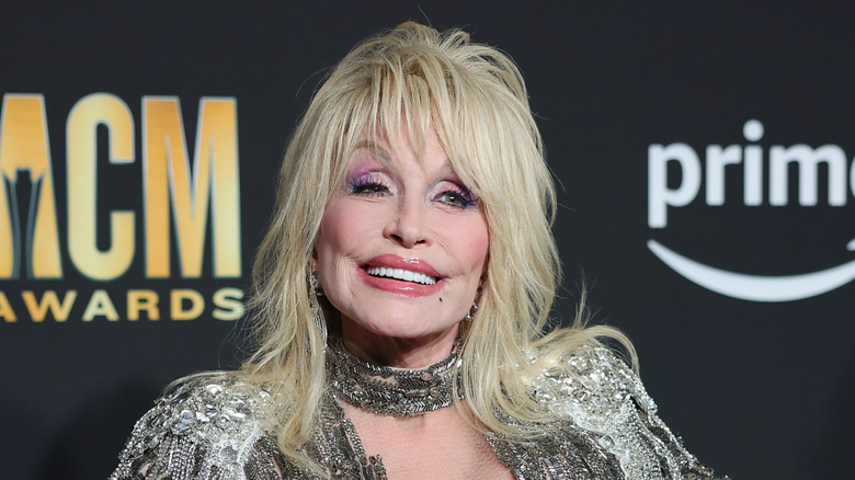 Dolly Parton on the red carpet