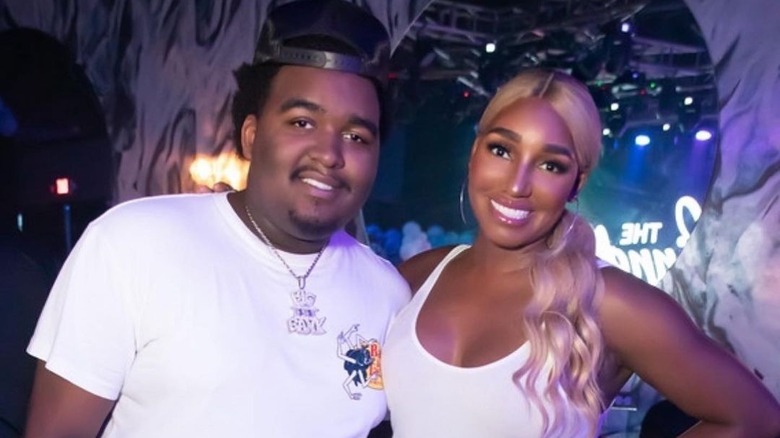 NeNe Leakes with son Brentt smiling