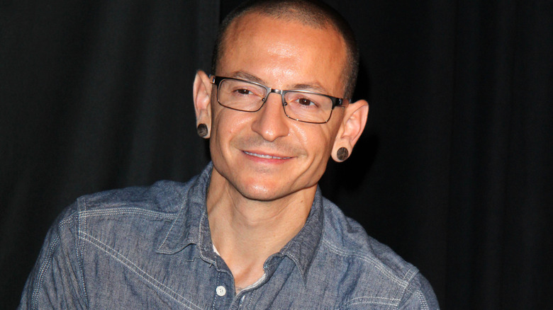 Chester Bennington smiling
