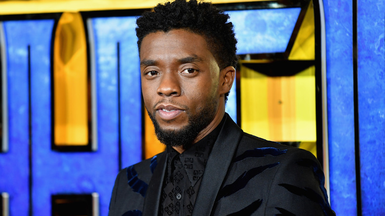 Chadwick Boseman smiling