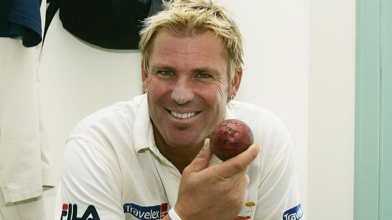 Shane Warne smiling