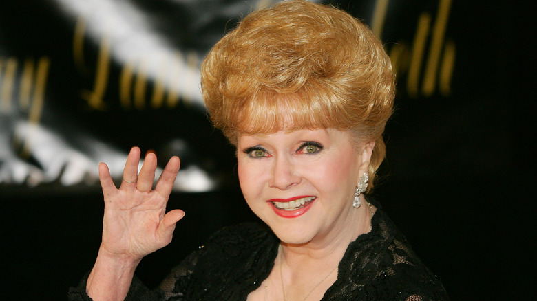 Debbie Reynolds arrives for Dame Elizabeth Taylor's 75th birthday party