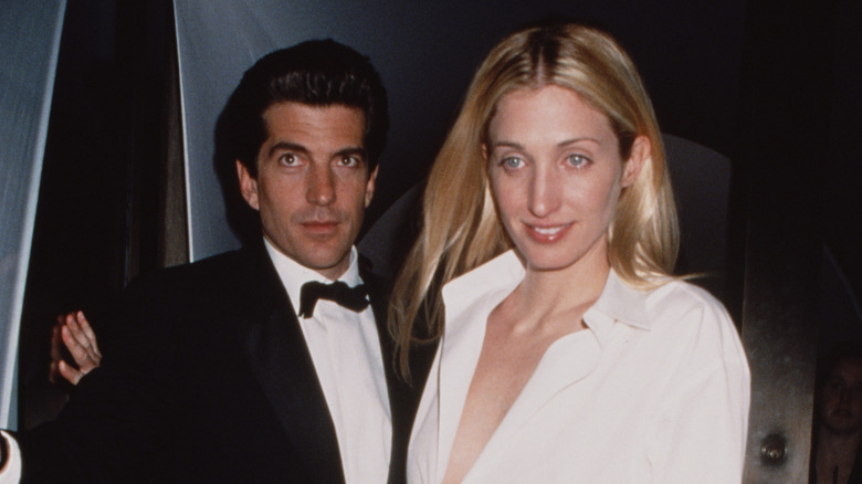 JFK Jr. with his wife, Carolyn Bessette circa 1995