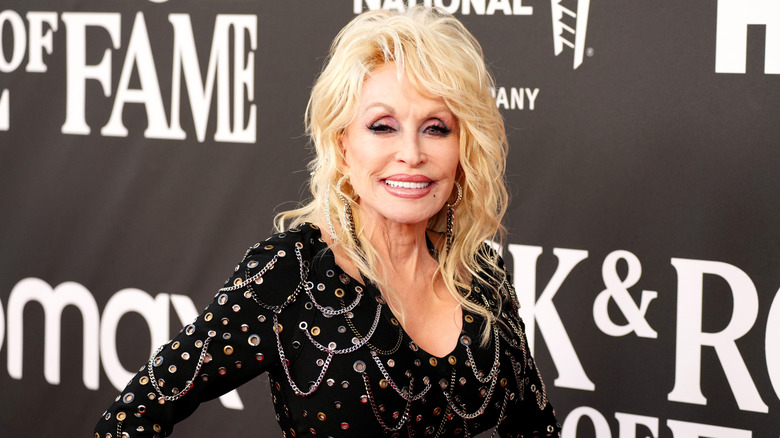 Dolly Parton smiling