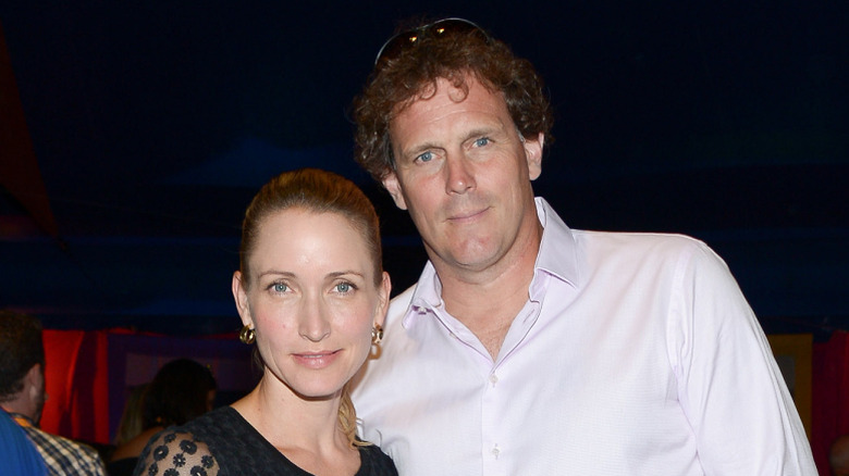 Michelle Nolden and Chris Szarka at the opening of Cirque Du Soleil's "Luzia"