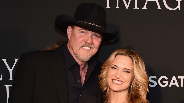 Trace Adkins and Victoria Pratt at the "I Can Only Imagine" premiere
