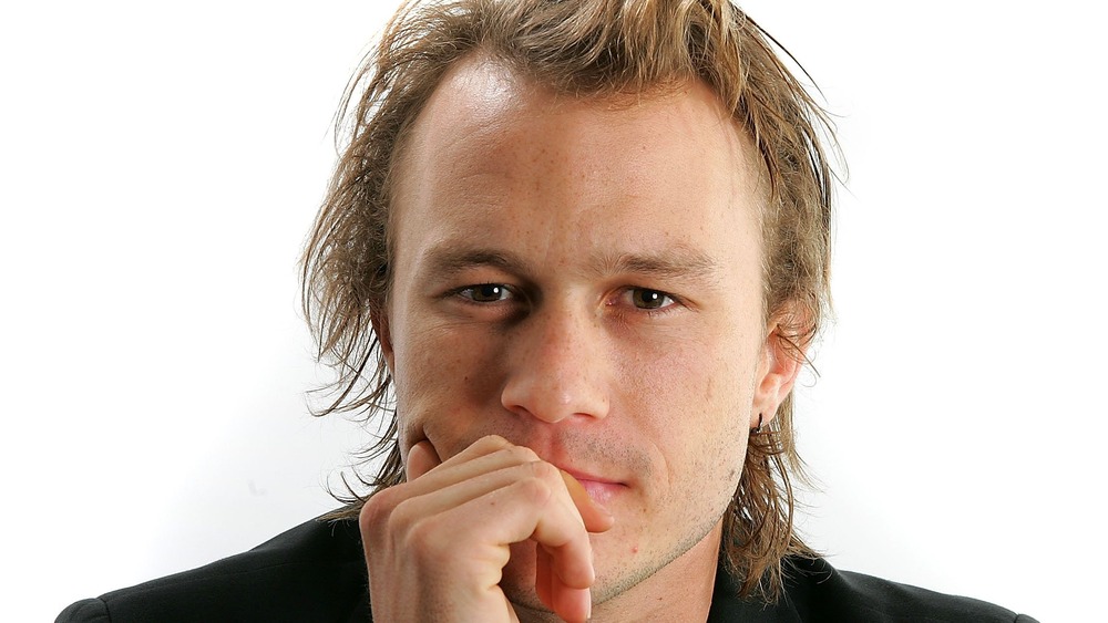 Heath Ledger in black