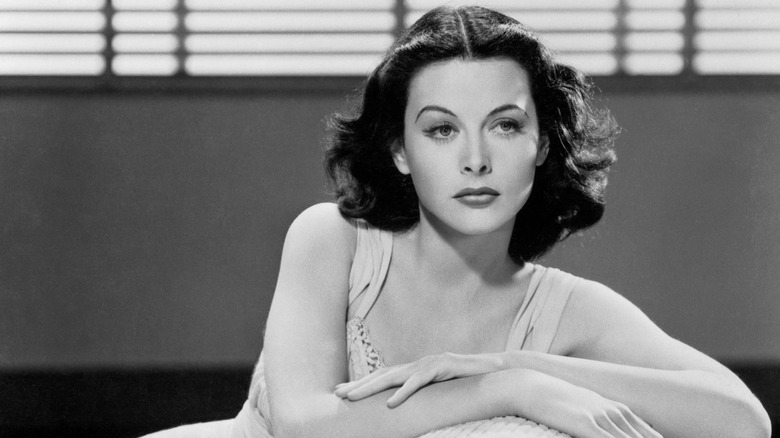 Hedy Lamarr posing in the 1940s.