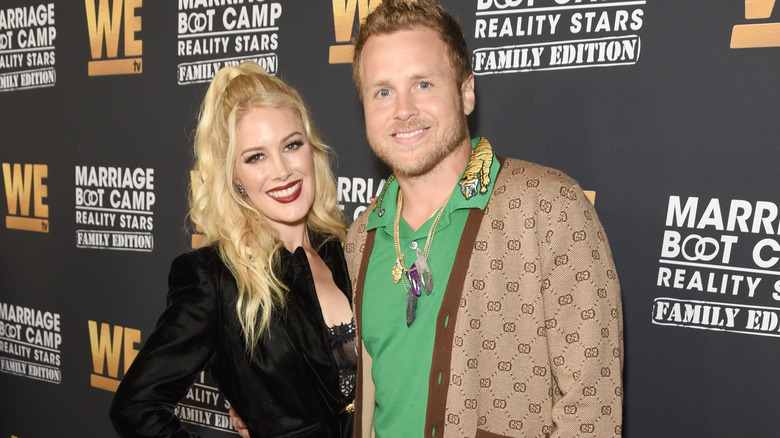 Heidi Montag and Spencer Pratt pose 