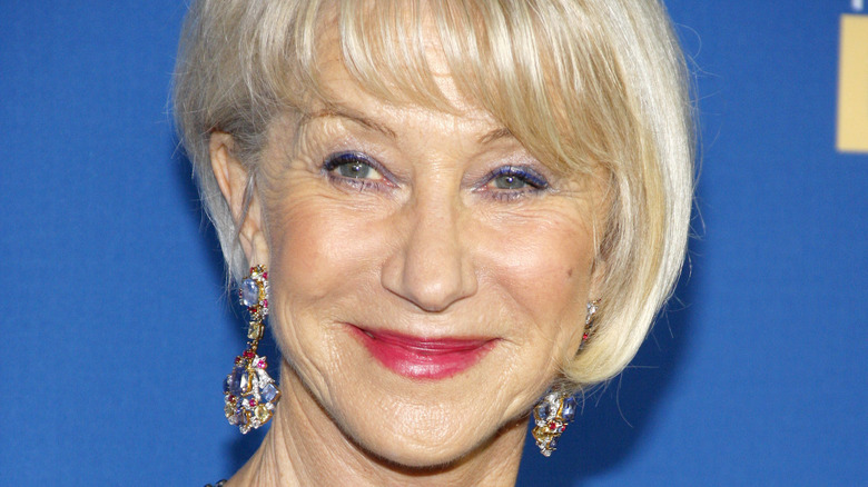 Helen Mirren smiles on the red carpet