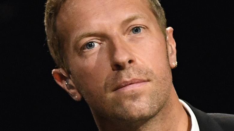 Chris Martin gazing in front