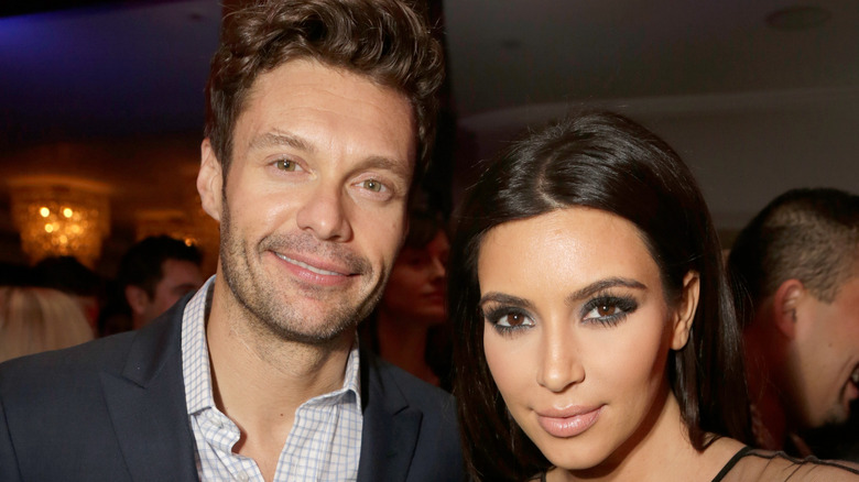 Ryan Seacrest with Kim Kardashian