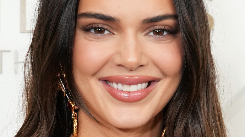 Kendall Jenner gold earrings