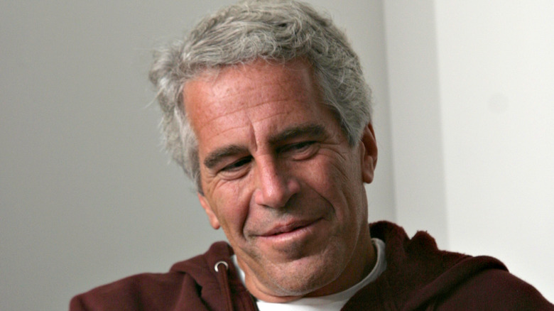 Jeffrey Epstein gray hair smirking