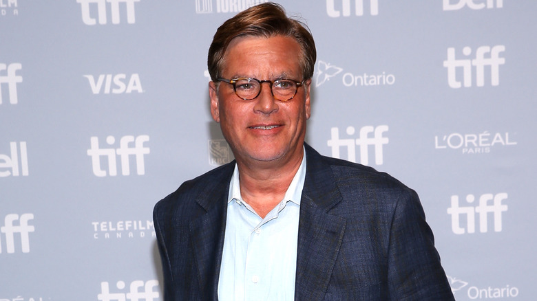 Aaron Sorkin looks at camera