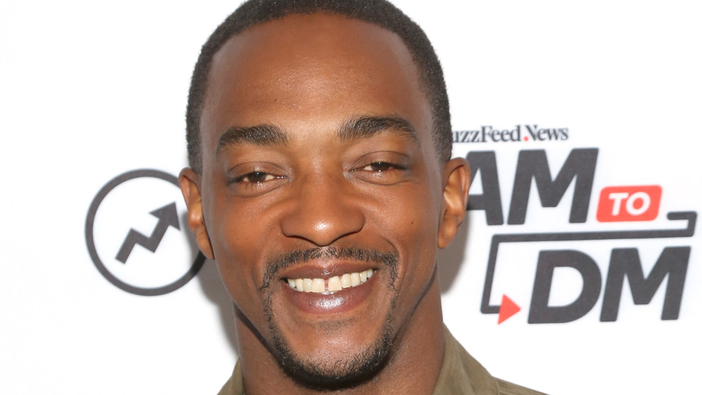 Anthony Mackie smiling