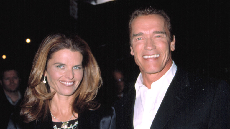 Arnold Schwarzenegger, Maria Shriver smiling