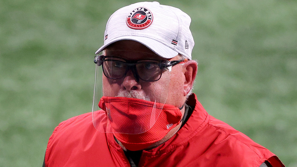 Bruce Arians on the football field